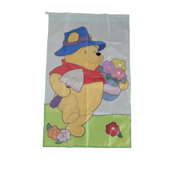Vintage Winnie The Pooh 100 Acre Woods Yard & Garden Outdoor Flags Set of 2 - Picture 6 of 12